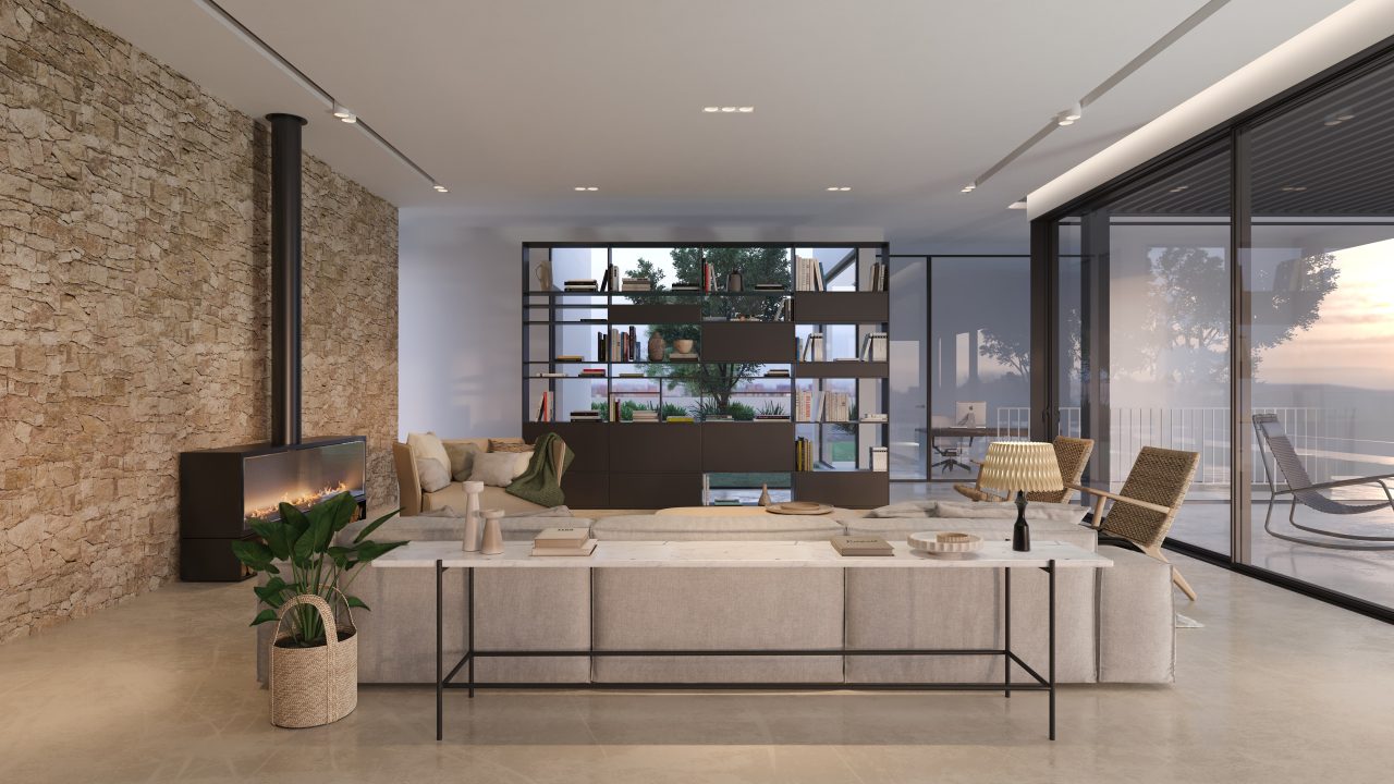 הדמית חדר מגורים (1)